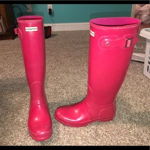 Tall, Pink Hunter Rainboots